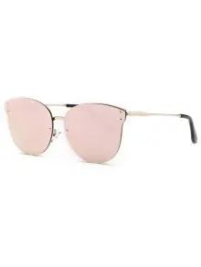Pink Frameless Mirrored Sunglasses | ZAFUL (Global)