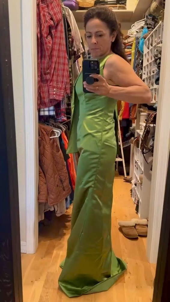 Should I keep it for a black-tie wedding? It's long for a petite, but a great color for a spring color palette. 

 

#LTKOver40 #LTKPetite #LTKWedding