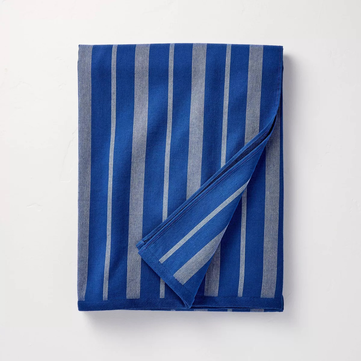 65"x65" Oversized Beach Towel Blue Striped - Hearth & Hand™ with Magnolia | Target