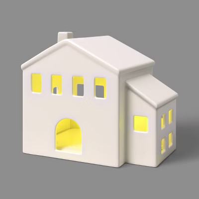 Ceramic LED Tudor House White Christmas - Threshold™ | Target