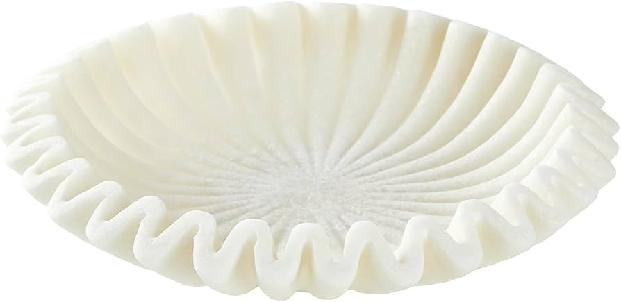 Marble Decorative Bowl, Modern Handicraft Bowls for Home Decor,Jewelry Tray, Decorative Fruit Bow... | Amazon (US)