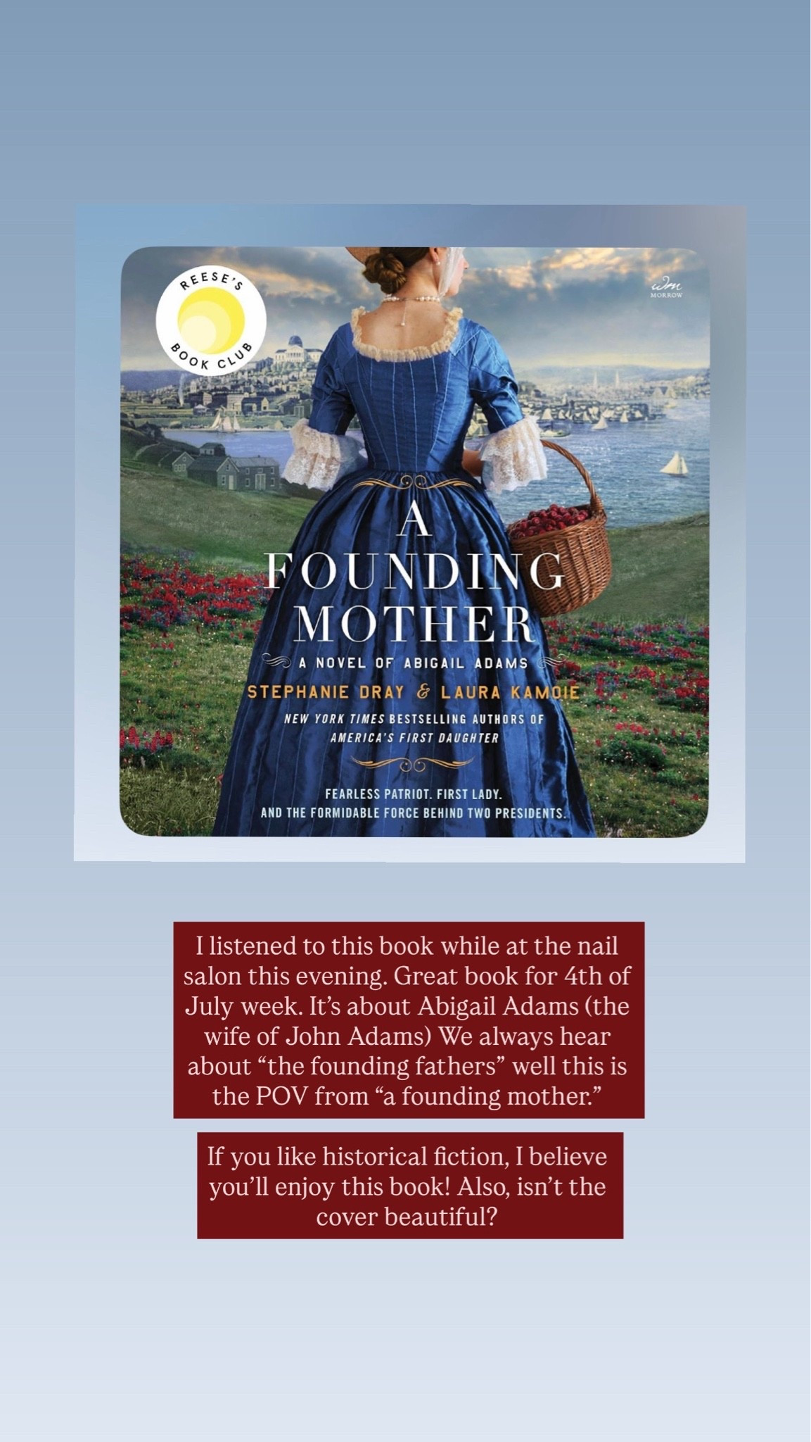 Great fiction book for the 4th of July! It’s historical fiction!

#LTKstorytime #LTKSeasonal