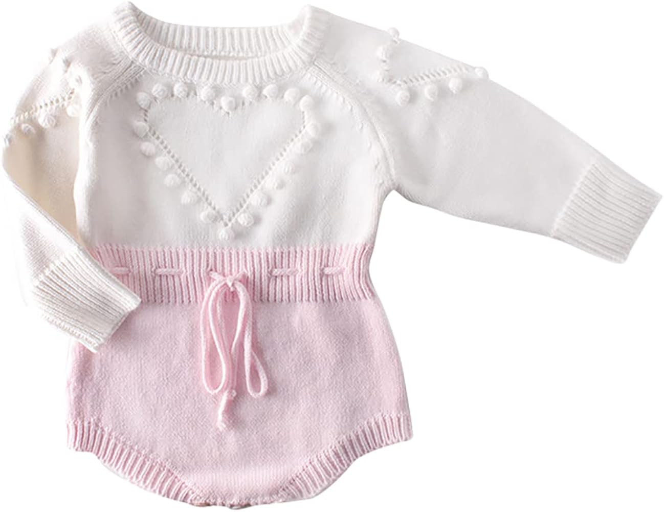 IDOPIP Baby Girl Long Sleeve Ruffle Bodysuit Dress Bubble Romper My First Thanksgiving Ugly Chris... | Amazon (US)