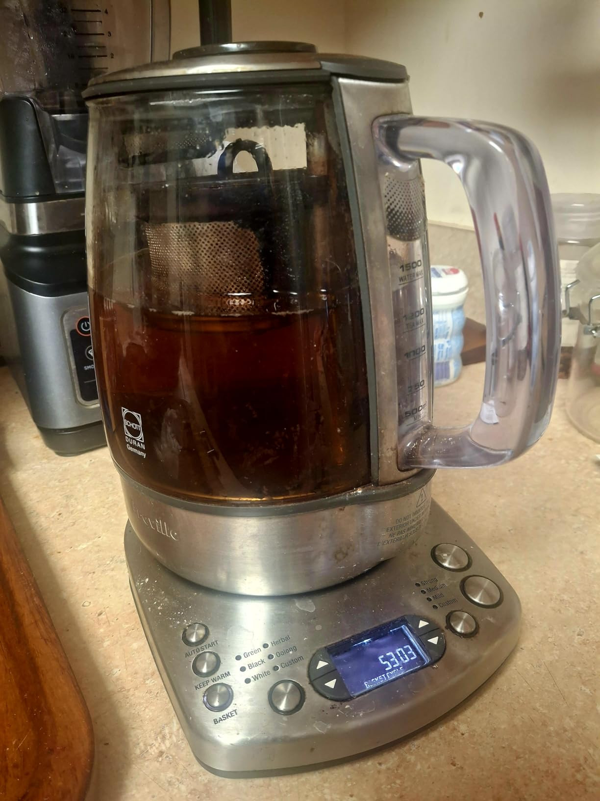 Breville BTM800XL Tea Maker Infuser and Water Kettle, 51 oz, Brushed Stainless Steel and Glass | Amazon (US)