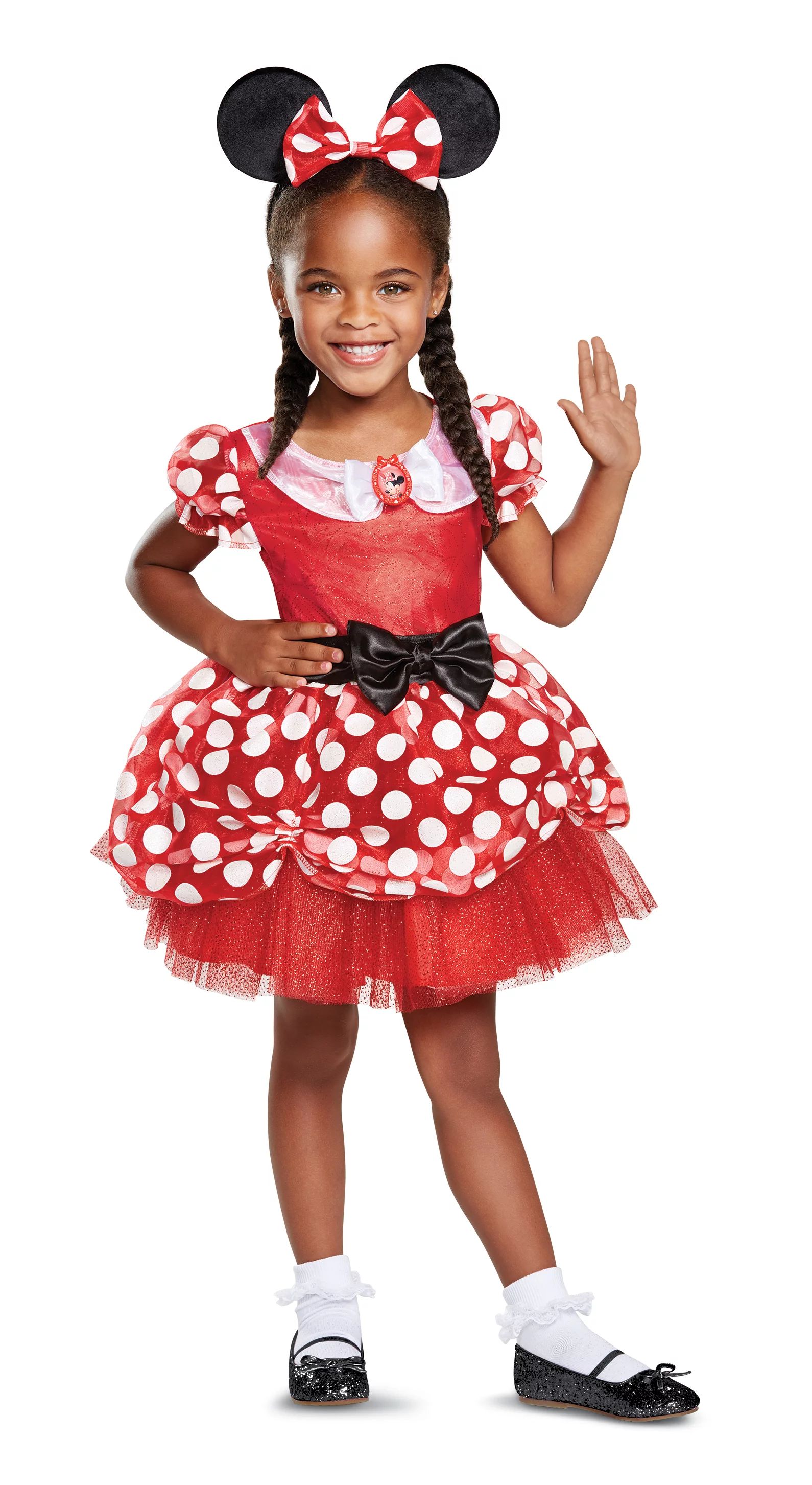 Disguise Disney Red Minnie Mouse Toddler Classic Halloween Costume | Walmart (US)