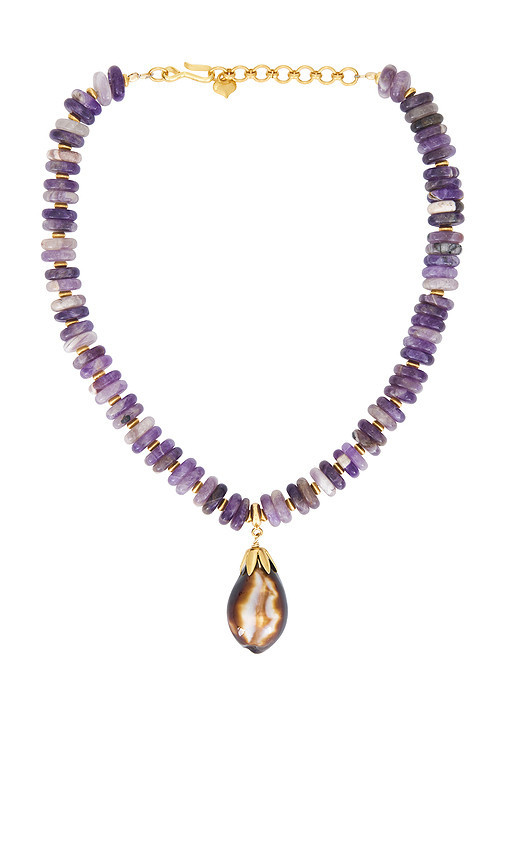 Brinker + Eliza Penelope Necklace in Purple. | Revolve Clothing (Global)