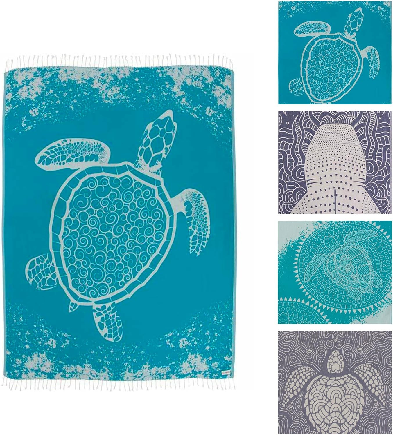 Sand Cloud Extra Large Turkish Beach Towel - Free 100% Organic Cotton Yarn Quick Dry for Beach, P... | Amazon (US)