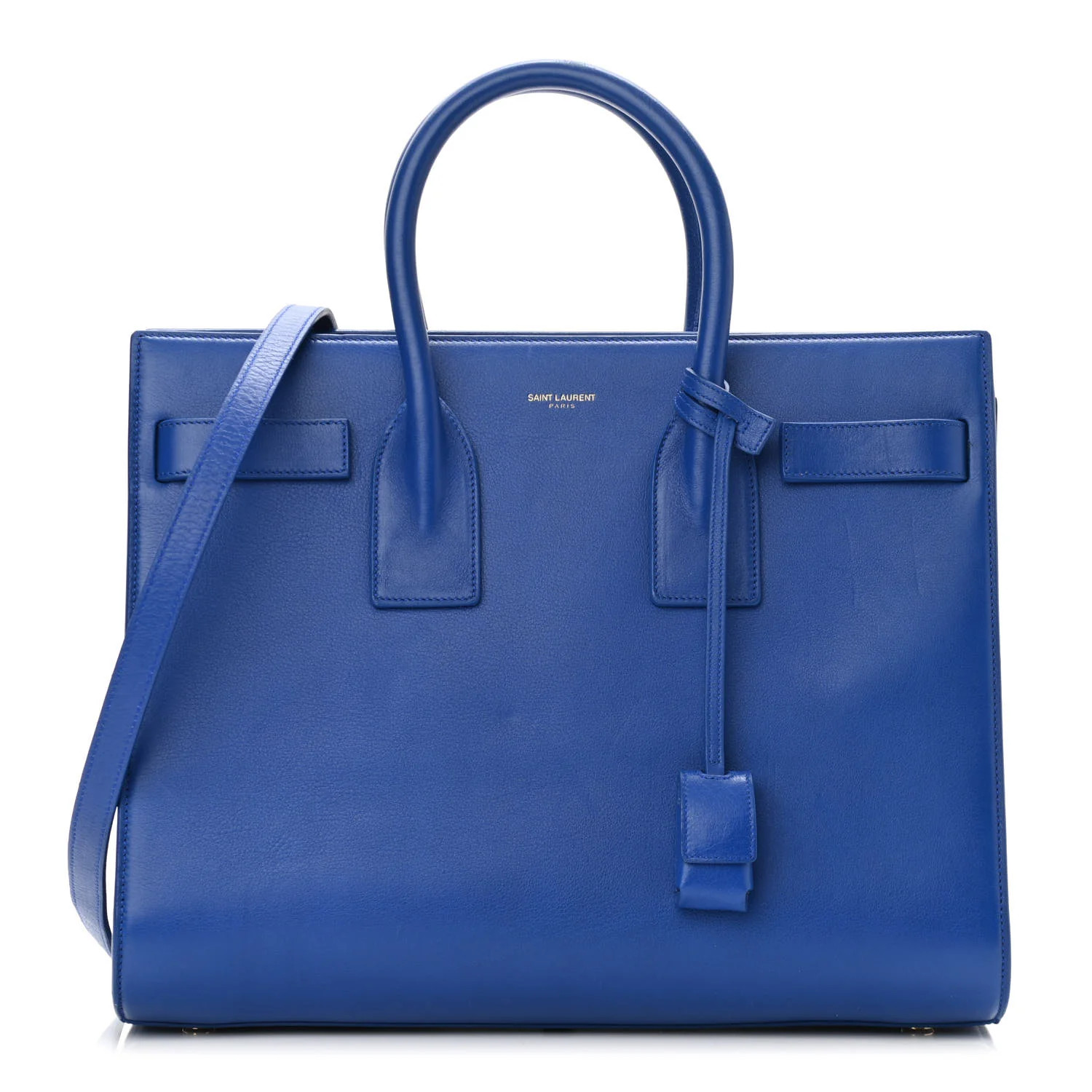 SAINT LAURENT Calfskin Small Sac De Jour Outremer | FASHIONPHILE (US)