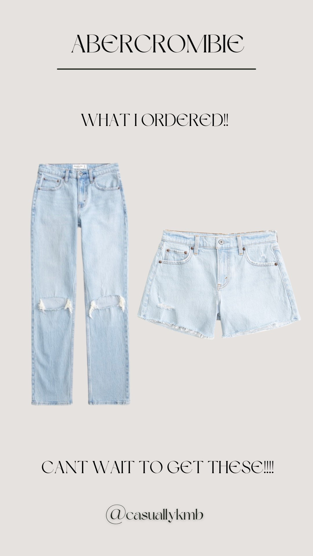 Abercrombie has the best jeans and shorts for a reasonable budget! 

Abercrombie shorts | Denim shorts | Casual shorts | High-waisted shorts | Summer outfit | Abercrombie jeans | 90s straight-leg jeans | Straight-leg denim | Casual denim | Classic denim

#AbercrombieStyle #AbercrombieJeans #DenimShorts #HighWaistedShorts #90sStraightLegJeans #CasualDenim #EverydayStyle #EffortlessOutfits #DenimOnRepeat #WardrobeStaples #AffordableFashion #StyleOver40 #CasualChic #FashionForWomen

#LTKPetite #LTKSaleAlert #LTKSpringSale