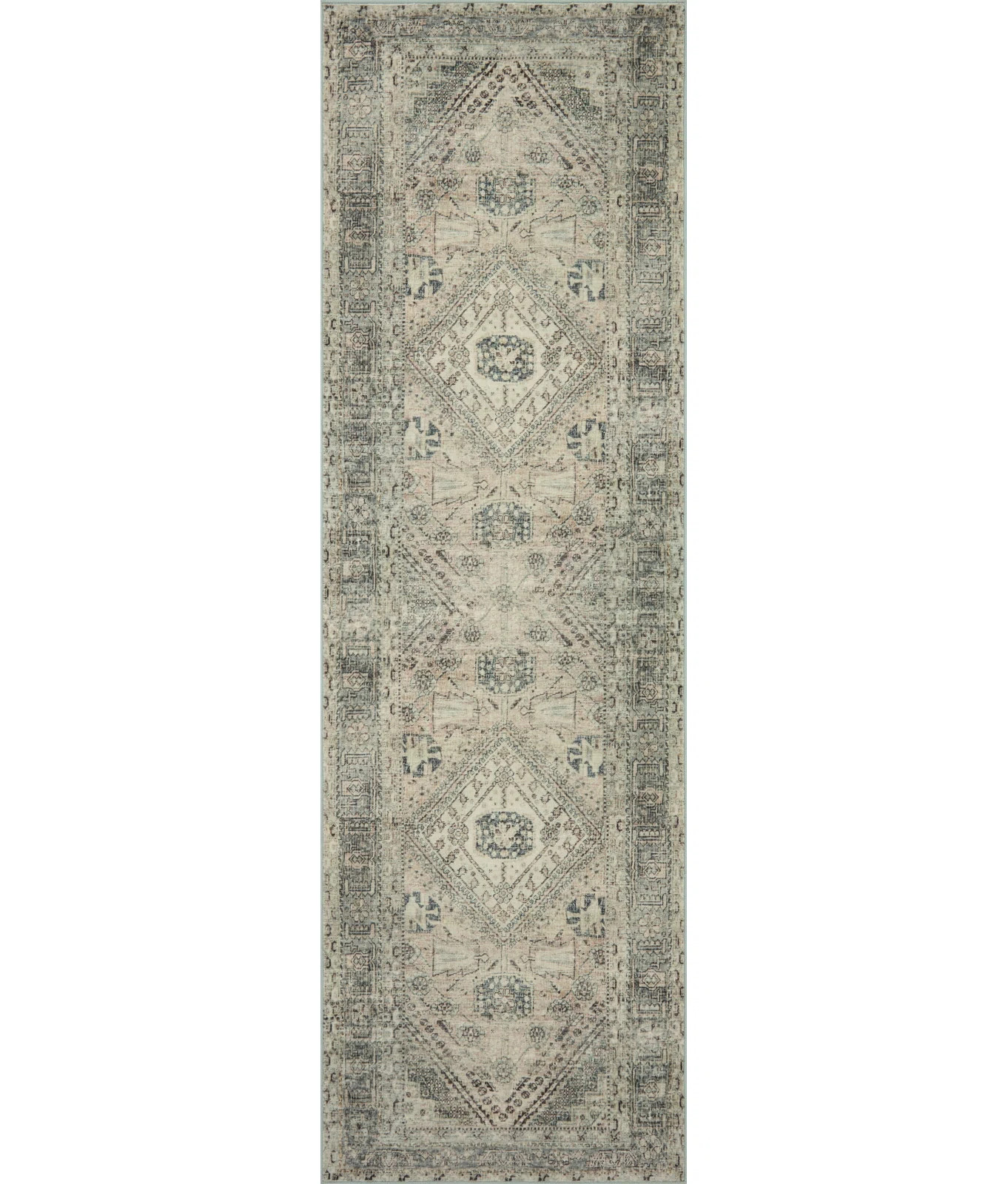 Magnolia Home By Joanna Gaines X Loloi Sinclair Machine Washable Natural / Sage Area Rug | Wayfair North America