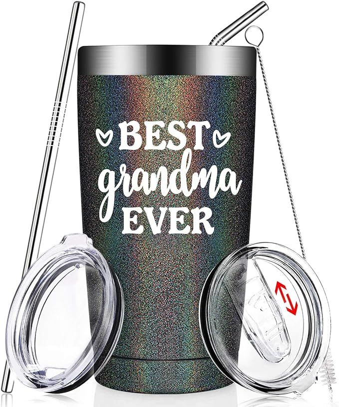 Grandma Gifts from Granddaughter Grandson - Best Grandma Ever - Mothers Day Christmas Birthday Gi... | Amazon (US)