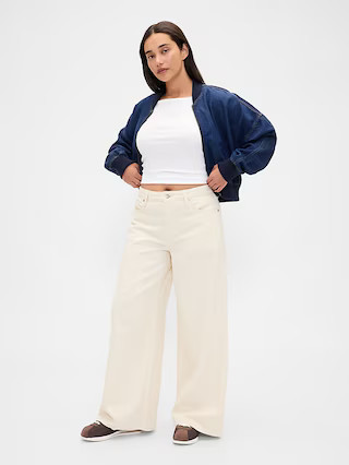 Curvy Mid Rise UltraSoft Baggy Jeans | Gap (US)