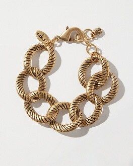Gold Tone Link Bracelet | Chico's