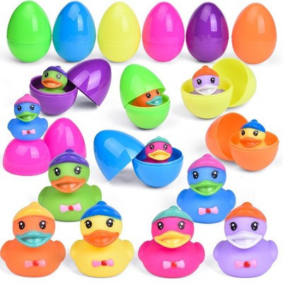 Fun Little Toys 12 PCS Easter Eggs with Prefilled Rubber Ducks – Colorful Surprise Eggs for Kids Ages 3+ | Target