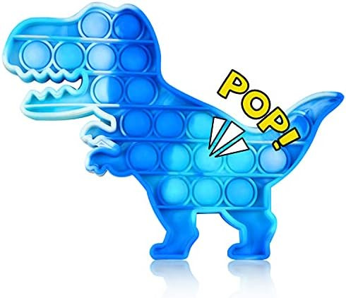 NUFR Push Pop Pop Bubble Sensory , Tie-dye Dinosaur Soft Silicone Anxiety and Stress Relief Toys ... | Amazon (US)