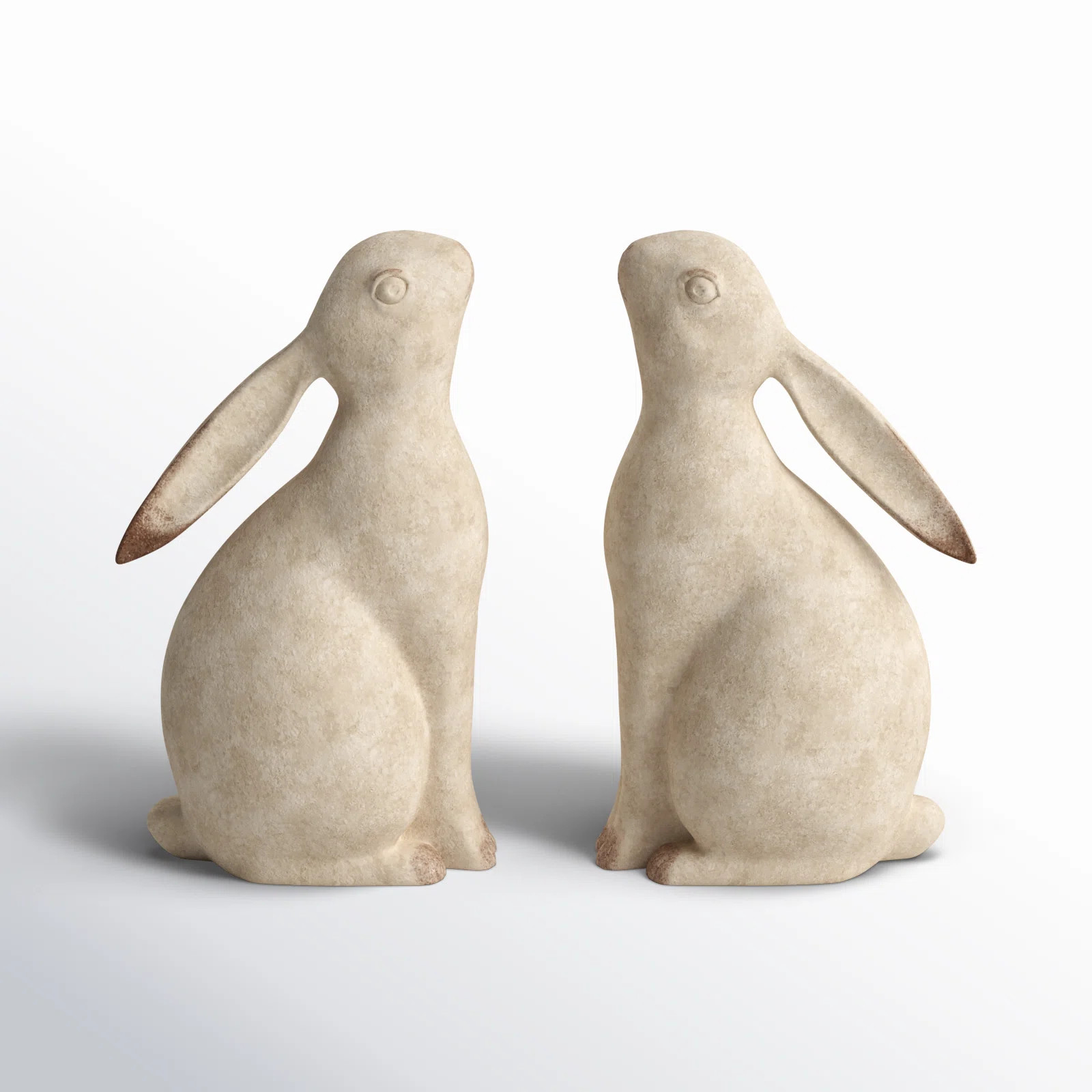 Resin Bunny Shaped Bookends (Set of 2) | Birch Lane