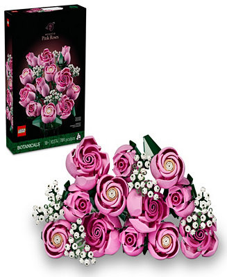 LEGO® Botanicals Bouquet of Pink Roses 10374 Buildable Kit, 789 Pieces - Macy's | Macy's