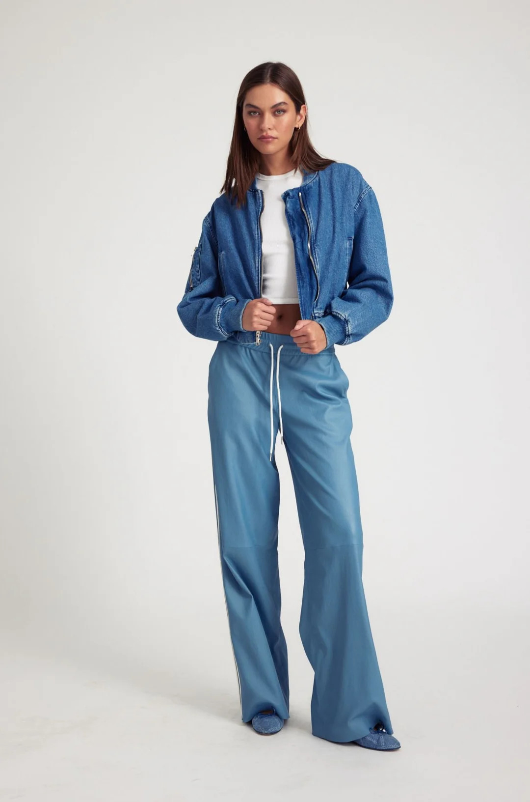 Coco Denim Bomber Jacket | SPRWMN