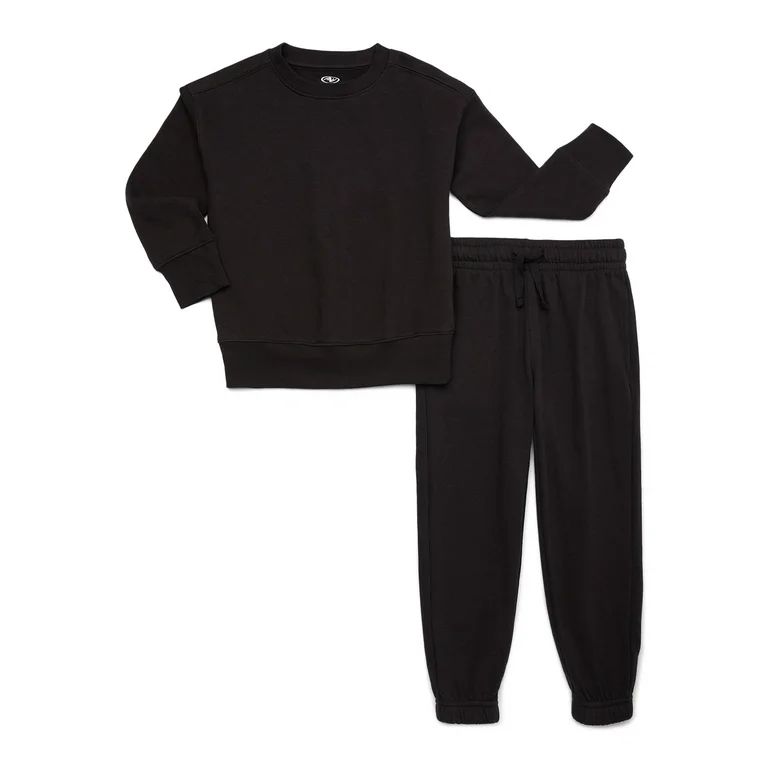 Athletic Works Boys Fleece Sweatshirt & Sweatpants Set, 2-Piece, Sizes 4-18 & Husky | Walmart (US)