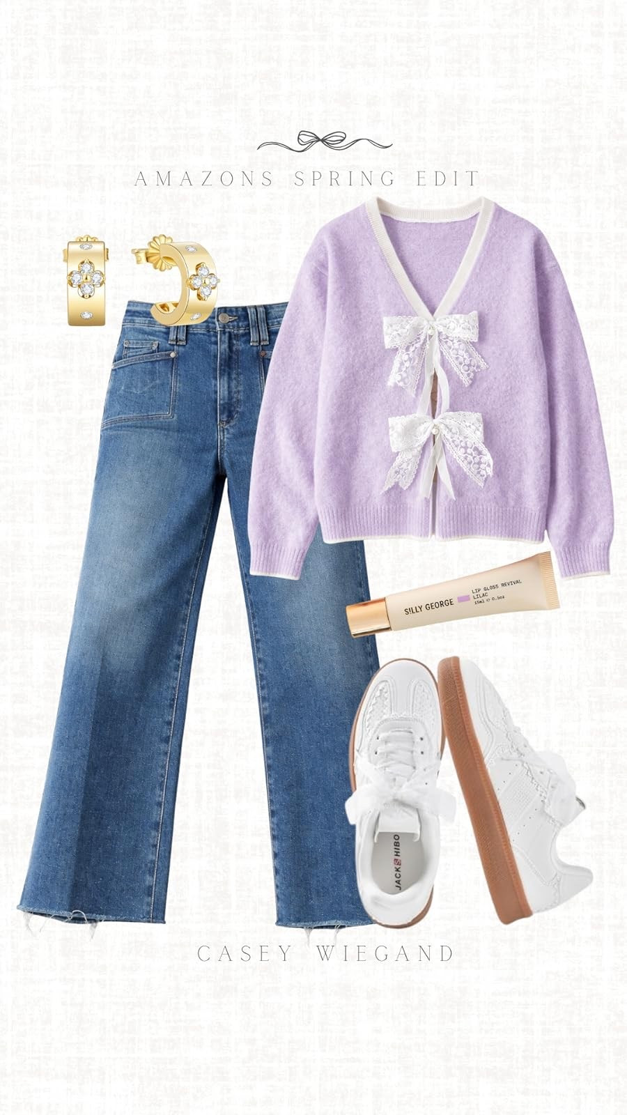 Spring fashion essentials! Check out this Amazon edit featuring chic denim, comfy sneakers, and a perfect lilac sweater. #SpringStyle

#LTKgrwm #LTKootd #LTKdayinmylife