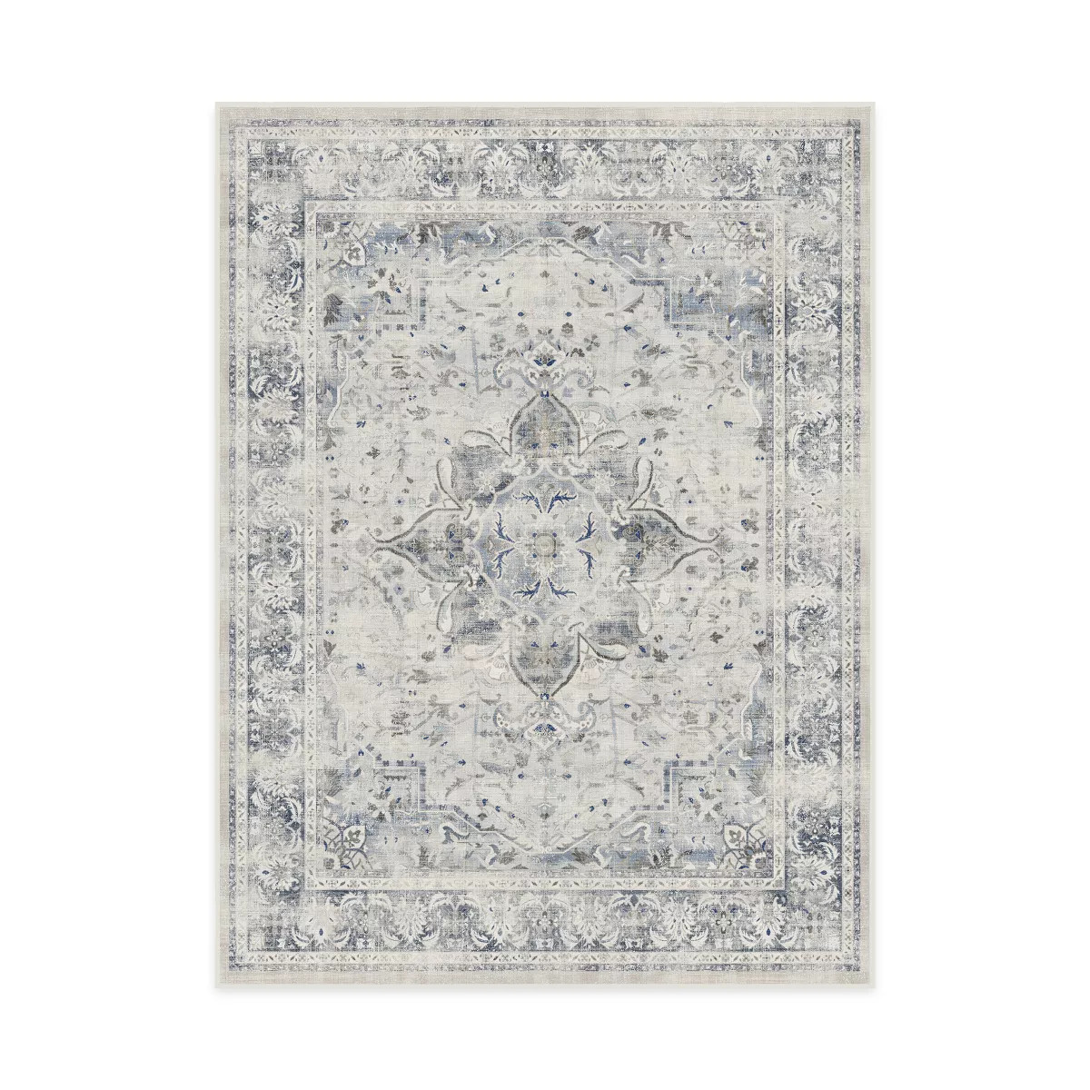 Ruggable Sarrah Washable Vintage Persian Distressed Flatwoven Area Rug | Target