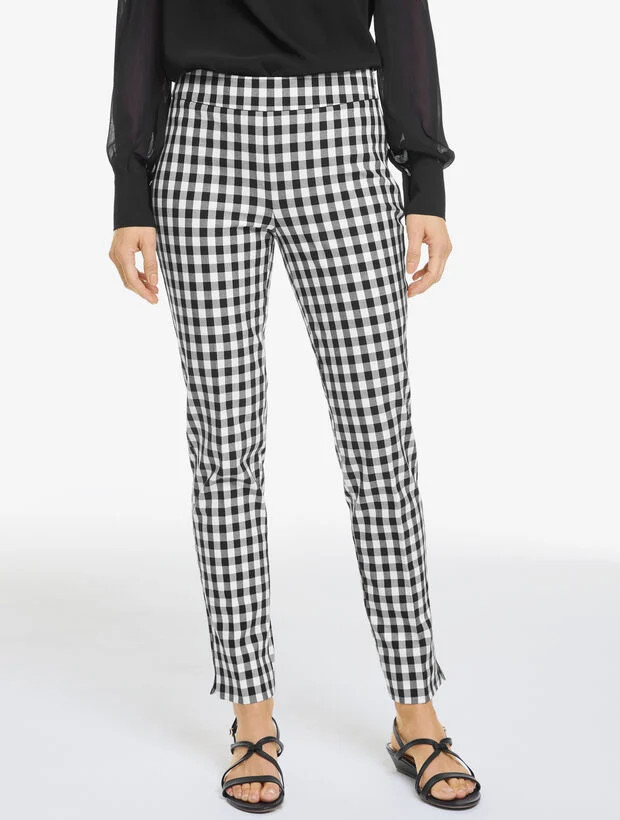 Talbots Chatham Cotton Bi-Stretch Slim Ankle Pants - Gingham | Talbots