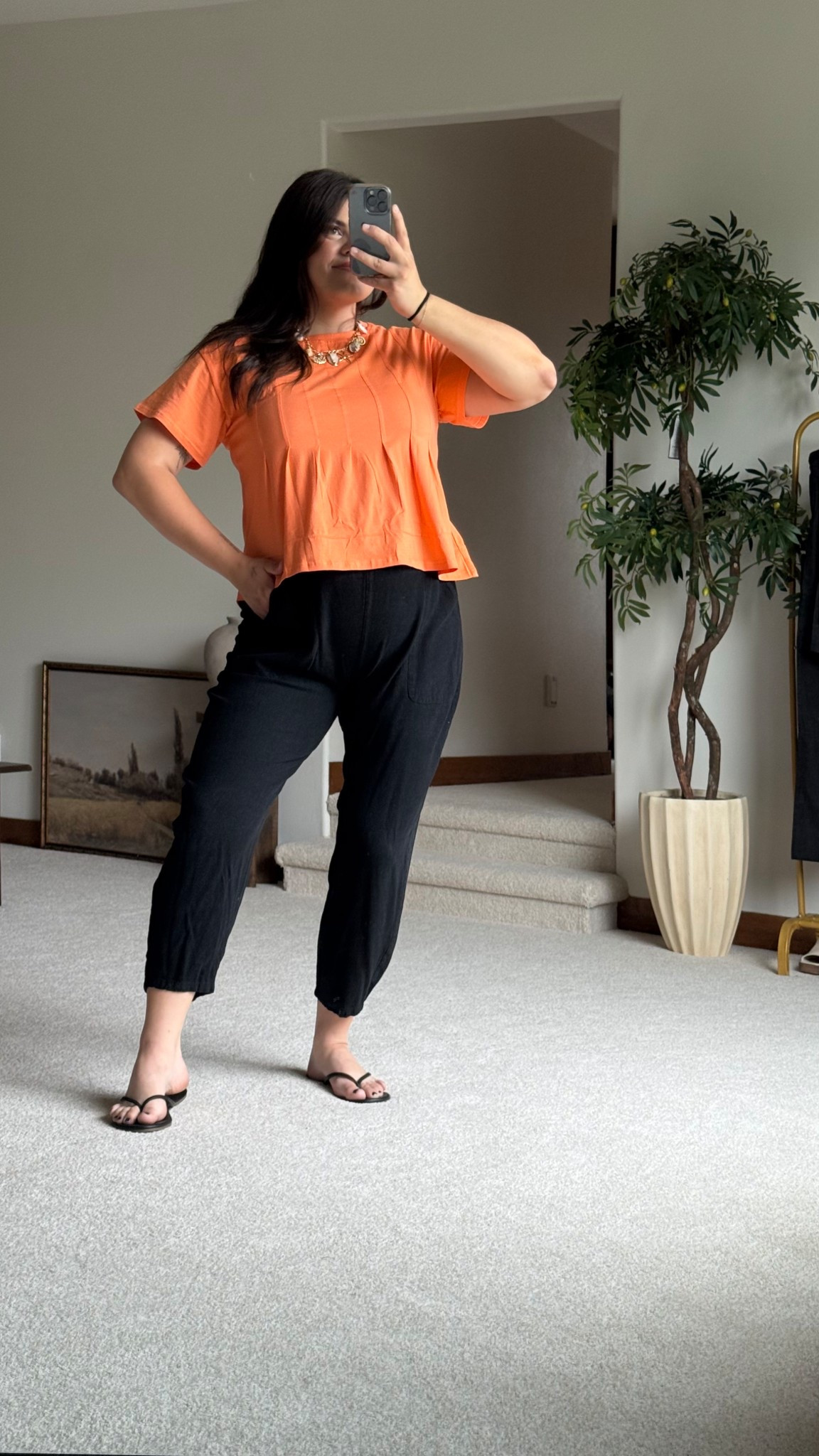 Flowy and comfortable Amazon summer outfit! Wearing size XL in the peplum top and large in the tapered linen pants. Midsize friendly and pregnancy friendly 

Bump outfit, maternity, mom outfit, summer outfit, Amazon outfit  

#LTKMidsize #LTKFindsUnder50 #LTKBump