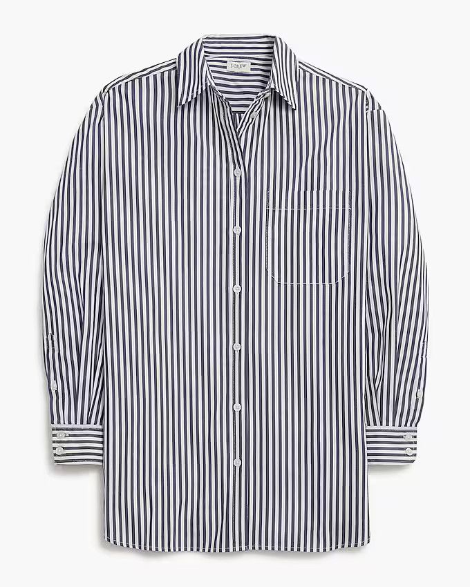 Petite relaxed button-up shirt | J.Crew Factory