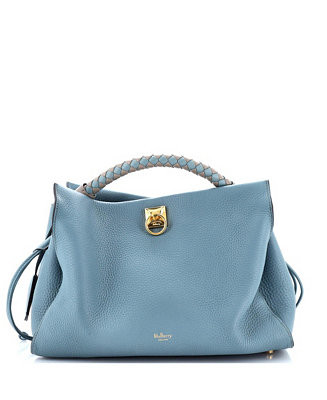 Pre-Owned Mulberry Medium Iris Shoulder Bag Leather with Braided Detail - Macy's | Macy's