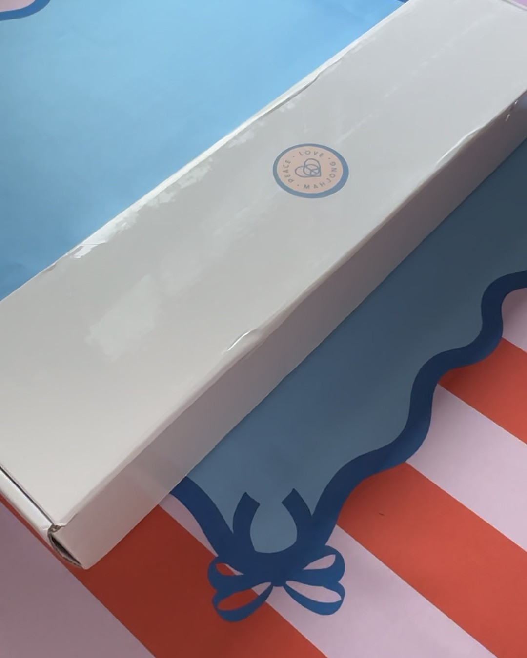 Peace Love Mahjong wood magnetic racks are SO good! If you are looking for a quality set of magnetic racks with pushers then this is your set. Seen here in French Blue. I chose this to match my PLM knock off mat. The shuffle cards are actually from PLM.
Linking a potential dupe. I have not tested against the original but appears to be close. 

#LTKGiftGuide #LTKHome