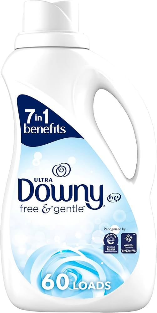 Downy Ultra Free & Gentle Laundry Liquid Fabric Softener (Fabric Conditioner), 44 oz , 60 Loads, ... | Amazon (US)