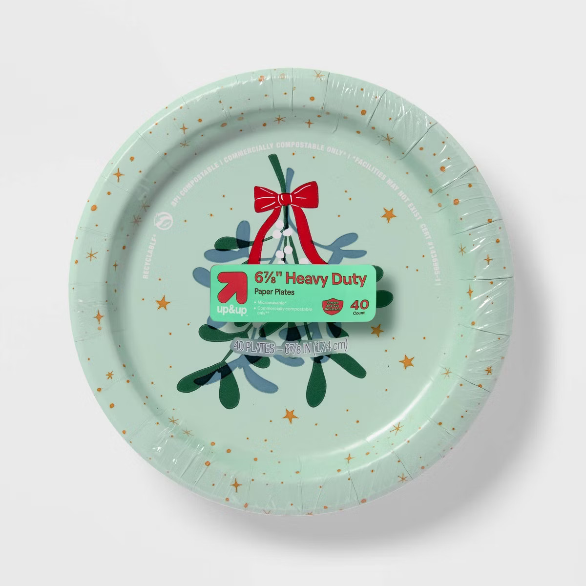 Holiday Disposable Plates - Holly - 7" - 40ct - up&up™ | Target