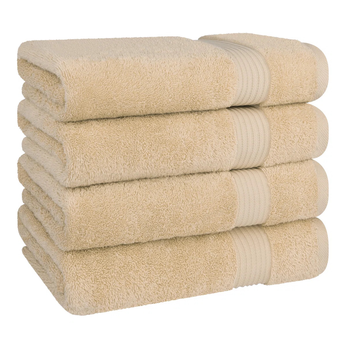 100% Cotton Turkish  4 Piece Bath Towel Set, Soft and Absorbent Bathroom Towels | Wayfair North America