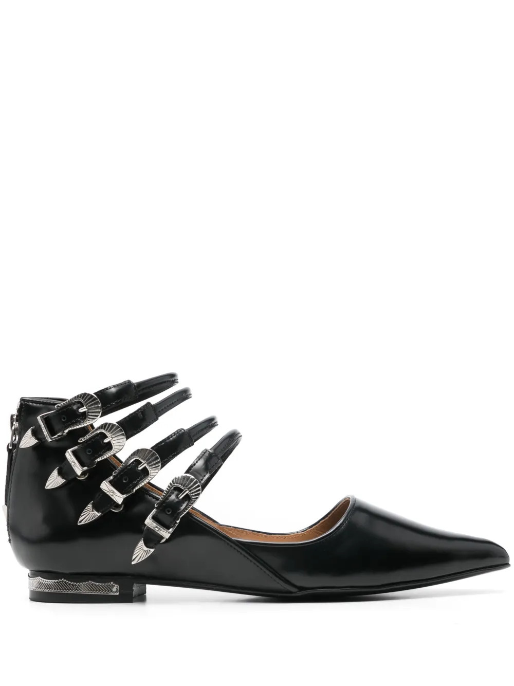 Toga Pulla buckle-detailed Ballet Flats | Black | FARFETCH | Farfetch Global