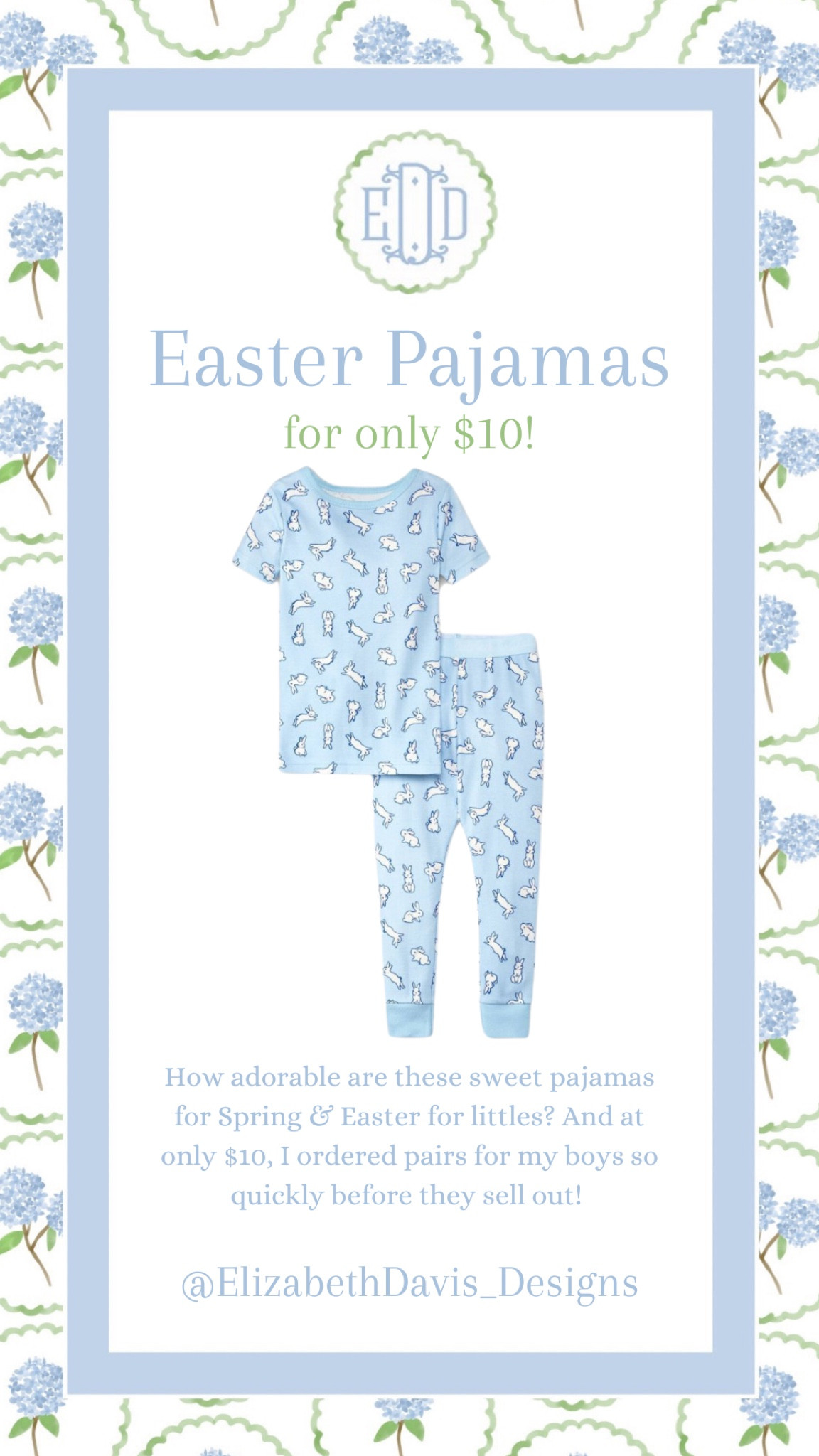 How adorable are these Spring/Easter pajamas for only $10!? I snatched up two pairs for my boys so quickly, before they sell out! #easter #easterpjs 

#LTKfamily #LTKHoliday #LTKkids