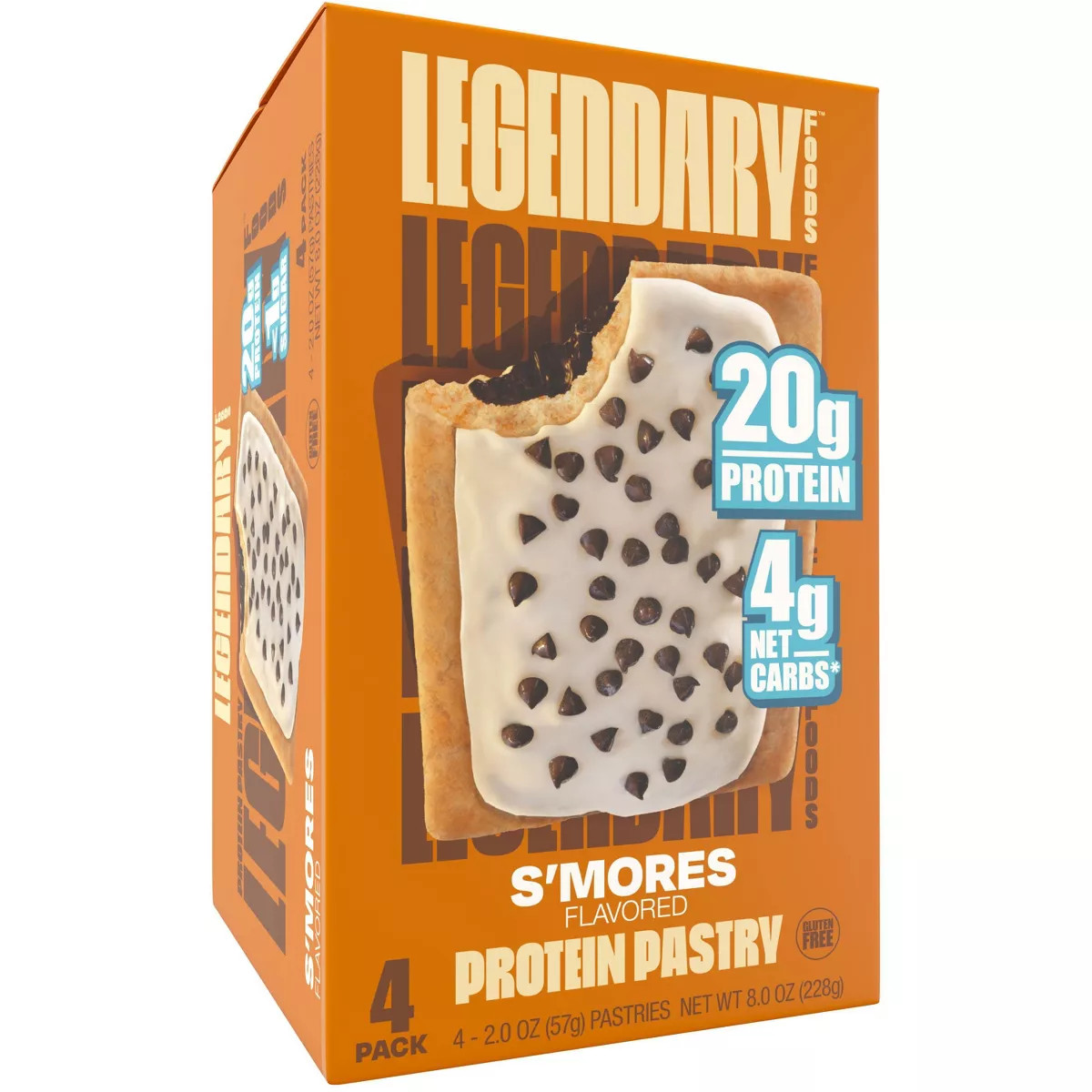 Legendary Foods Gluten Free and Keto Friendly Protein Pastry - S'mores - 8oz/4ct | Target