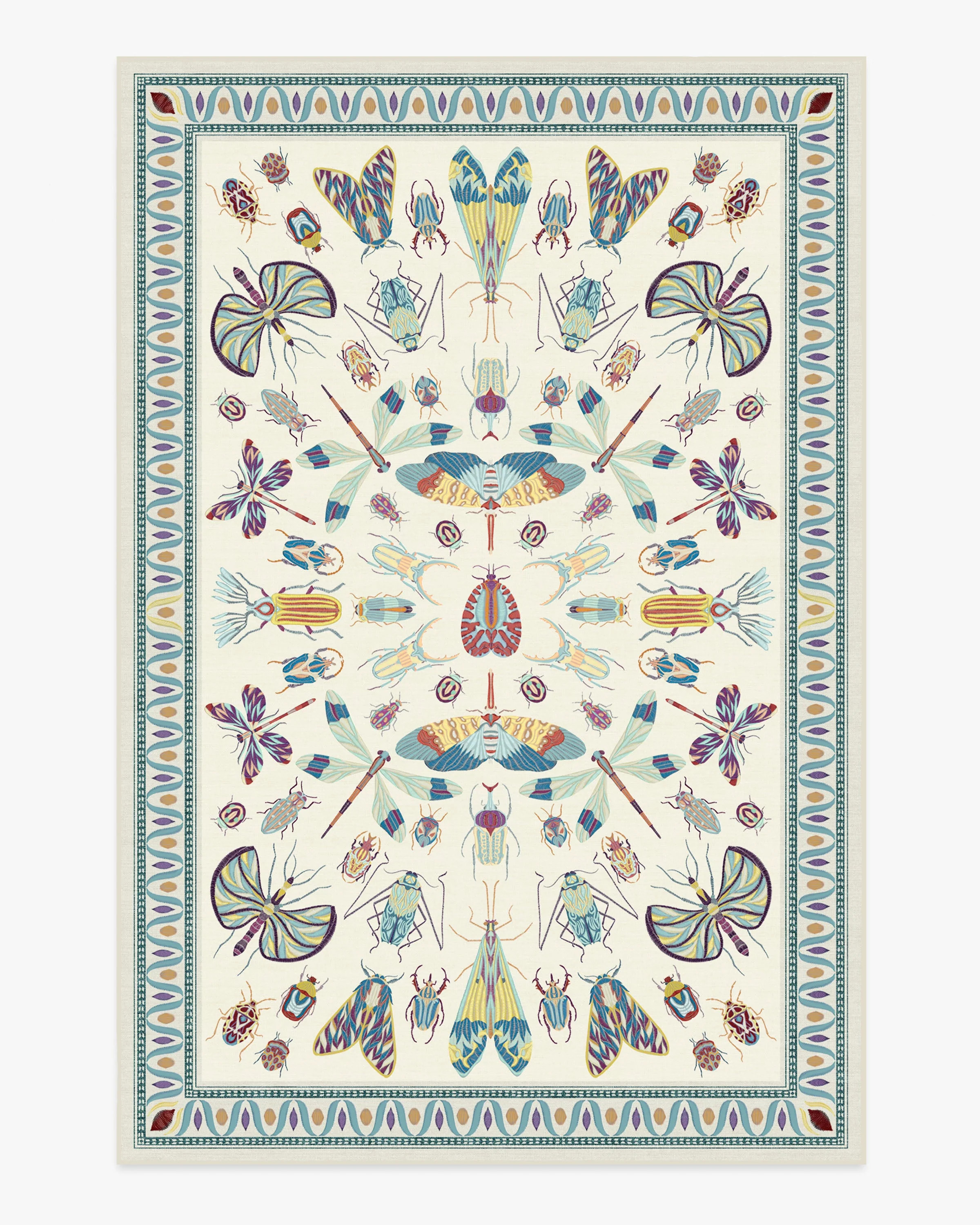 Flutterby Ivory Rug | Ruggable