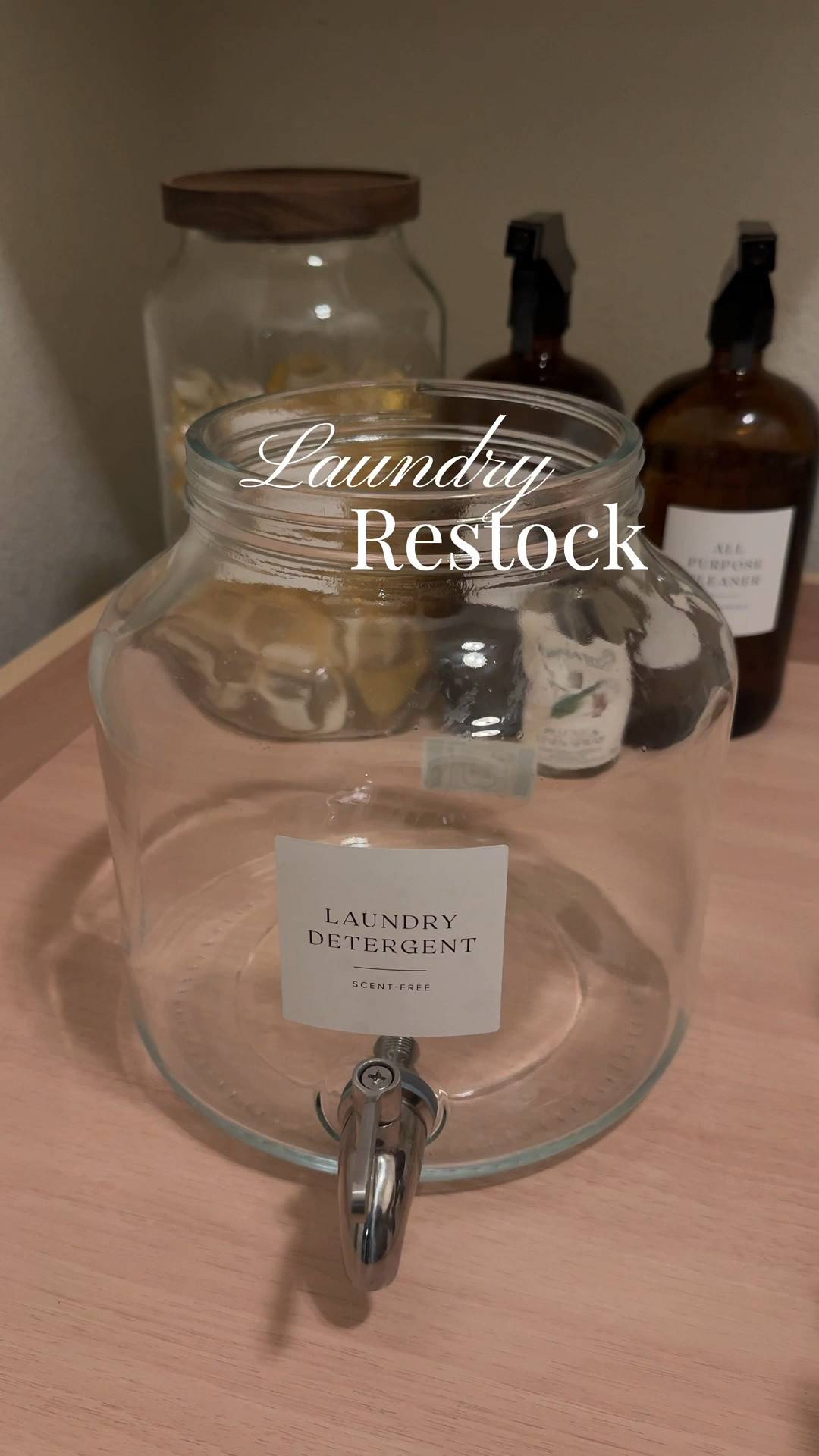 Laundry restock 🧺
laundry organization, organized home 

#LTKdayinmylife #LTKHome #LTKmomlife