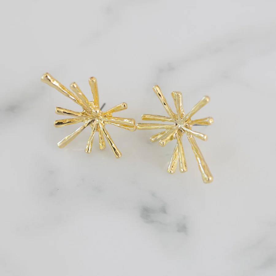 Starburst Gold Studs | Erin McDermott Jewelry