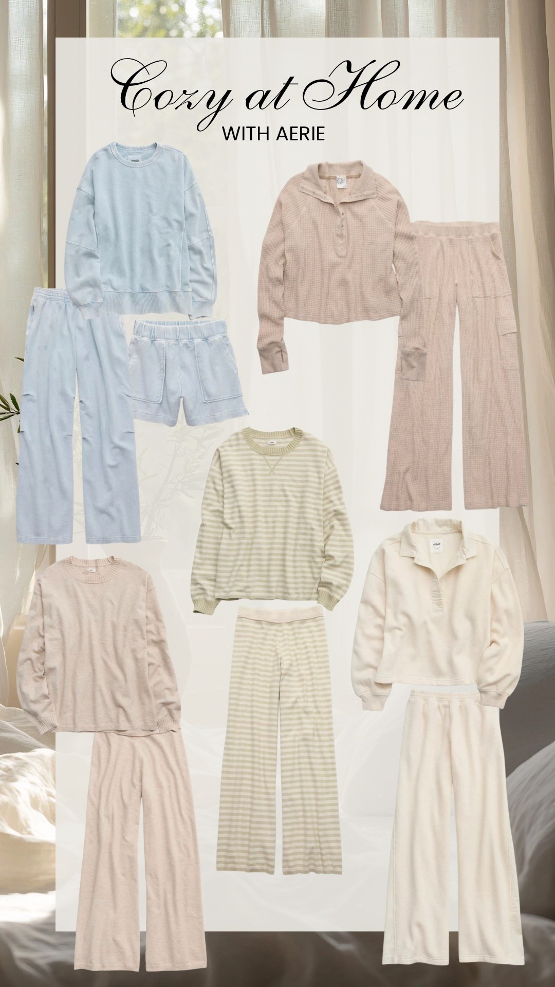 Cozy at home, matching sets, cozy sets from aerie 

#LTKdayinmylife #LTKMidsize #LTKPlusSize