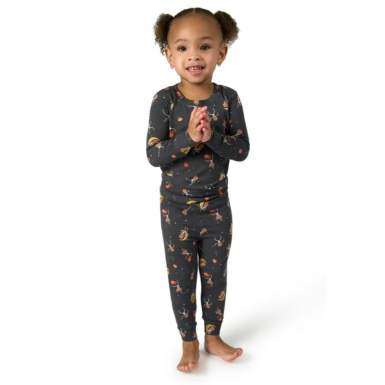 Modern Moments by Gerber Toddler Neutral Halloween Pajama Set, 2-Piece, Sizes 12M-5T | Walmart (US)