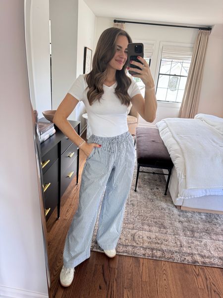 Spring outfit inspo! Love these new pants from Splendid x Cella Jane wearing size S!

#LTKSeasonal