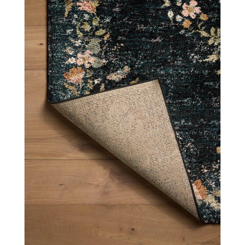 Rifle Paper Co. x Loloi Laurel Navy Area Rug | Wayfair North America