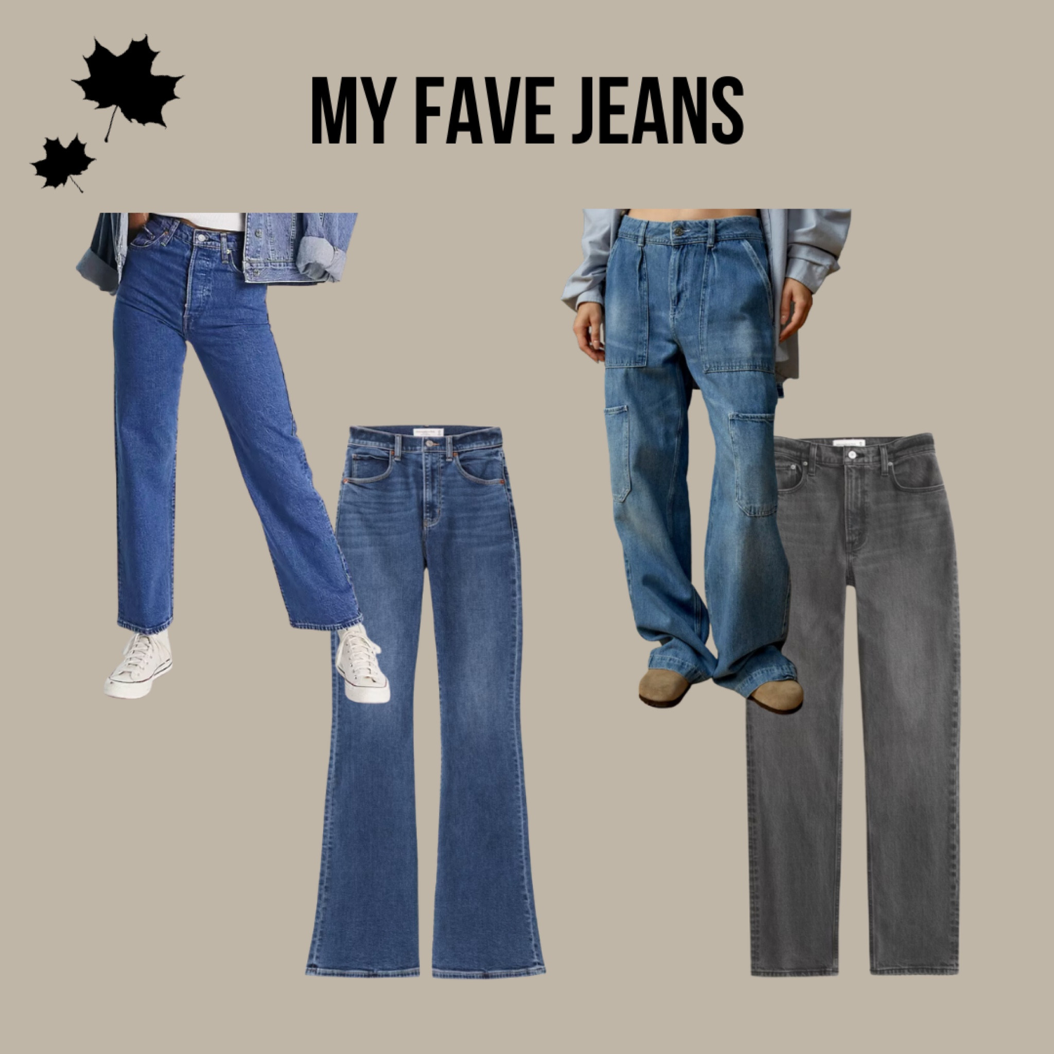 My fave fall jeans 🤎

Abercrombie & Fitch, Urban Outfitters, Levi’s Ribcage Jean, Denim, Flare Jeans, Straight Jeans, Baggy Jeans 

#LTKSeasonal #LTKstyletip #LTKmidsize