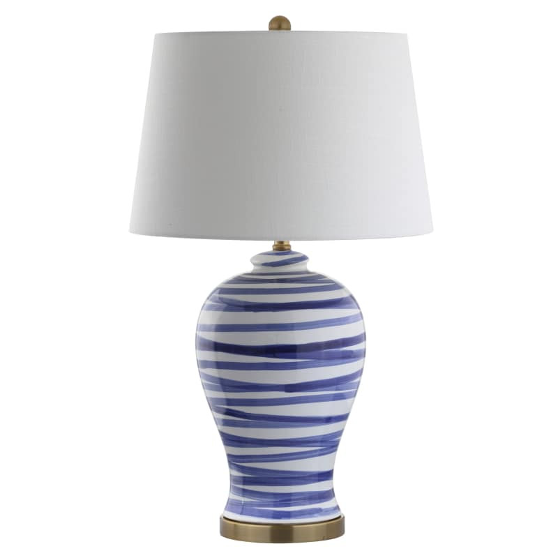JONATHAN Y Lighting JYL3016 Joelle Single Light 29" Tall LED Vase Table Lamp Blue / White Lamps Tabl | Build.com, Inc.