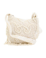 Beaded Faux Pearl Fringe Shoulder Bag | Handbags | Marshalls | Marshalls