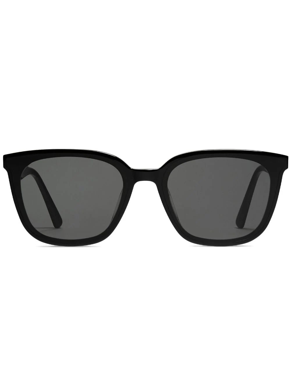 The DetailsGentle MonsterTam tinted sunglassesblack grey tinted lenses square frame embossed logo... | Farfetch Global