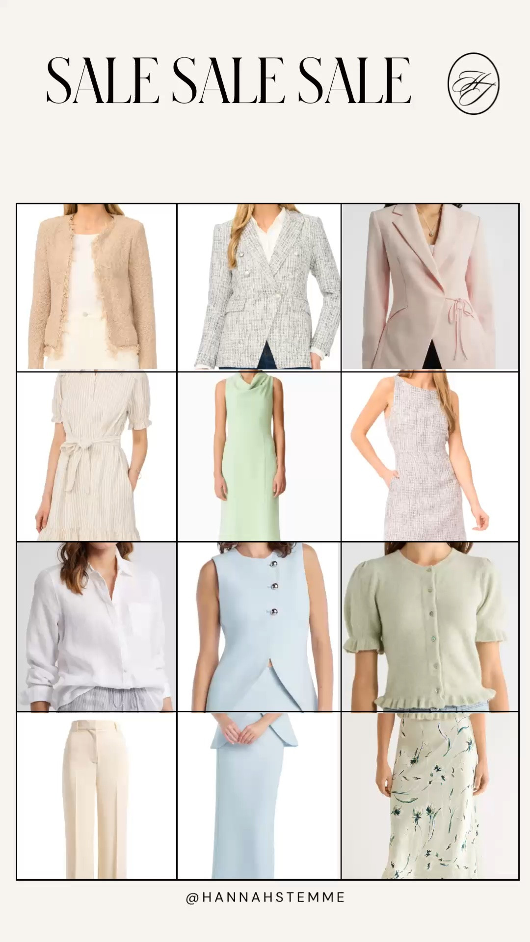 Summer workwear staples that look expensive without paying full price 🤍
Think polished blazers, easy dresses, elevated knits, and versatile separates you can mix all season long for the office, client meetings, or dinner after work.

The soft pastels + textured pieces in this sale are SO good for summer capsule outfits ✨ Everything is linked in this LTK post!

Which piece would you wear first? 👀

#summerworkwear #workwearstyle #businesscasual #officeoutfits #capsulewardrobe #workoutfitideas #corporatestyle #summerstyle

#LTKootd #LTKmomlife #LTKWorkwear