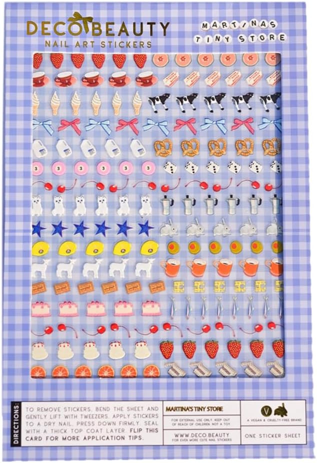 MARTINA'S Tiny Store X Nail Stickers - Lightweight & Easy-to-Apply Nail Art with Cute & Trendy De... | Amazon (US)