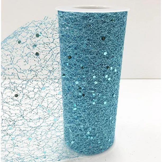Craft And Party-6"x10 yard (30 FT) Glitter Fiber Net Soft Tulle Roll Fabric Wedding Mesh Wrap - W... | Walmart (US)